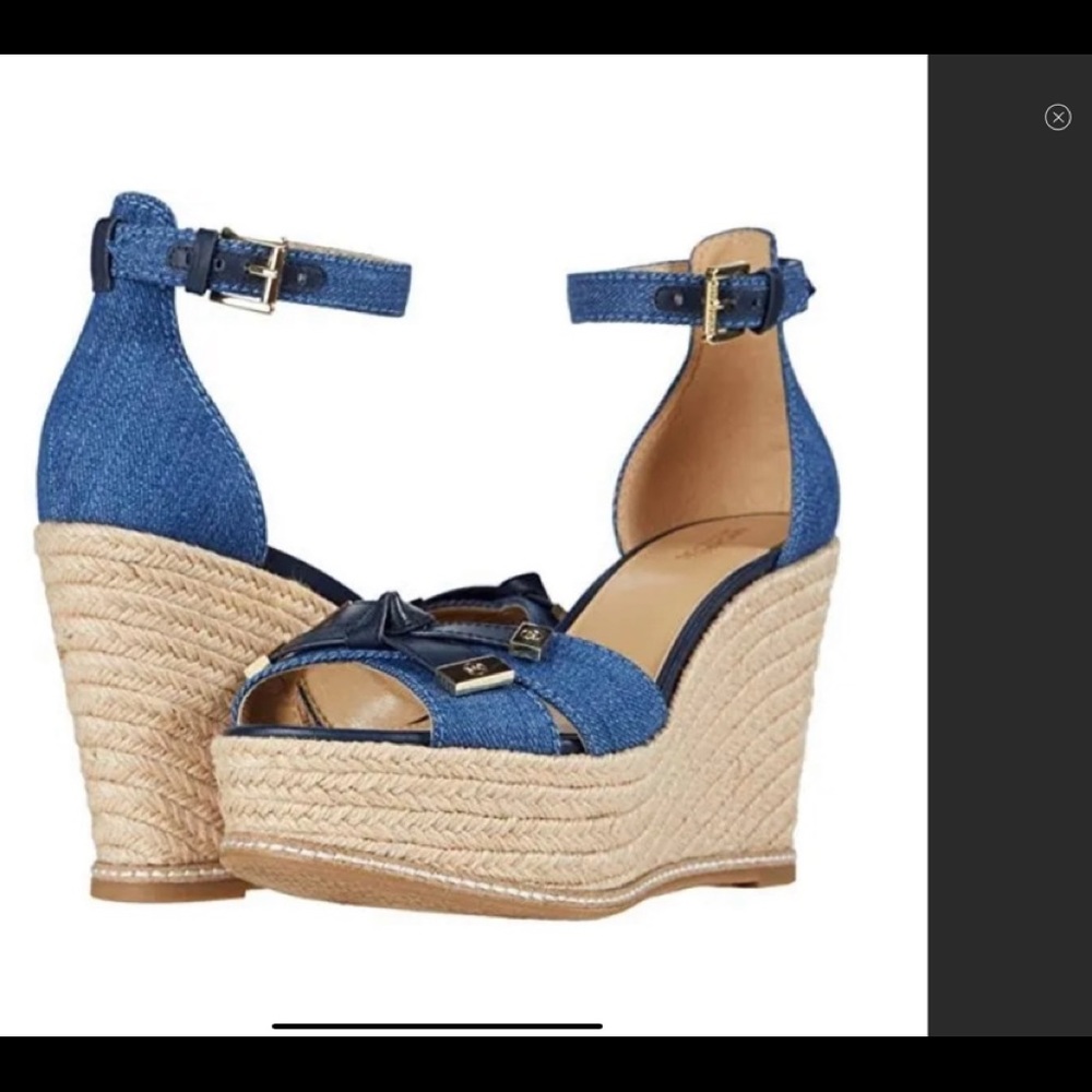 Michael Kors denim wedge